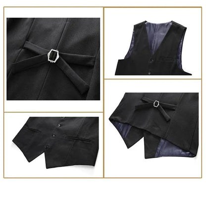 Groom Wedding Suit - Double-Breasted 3-Piece Set -Guocali