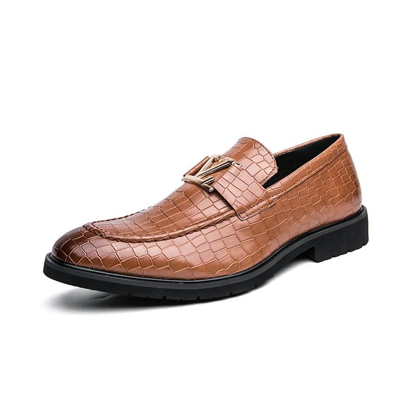 High-end Formal Leather Loafer Shoes Men - Loafer Shoes - Guocali