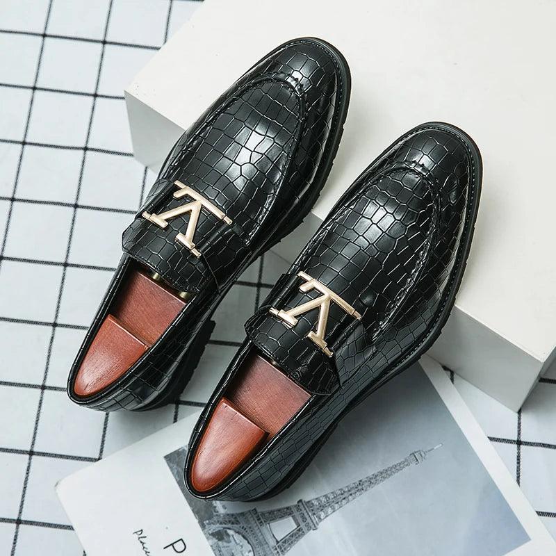 High-end Formal Leather Loafer Shoes Men - Loafer Shoes - Guocali