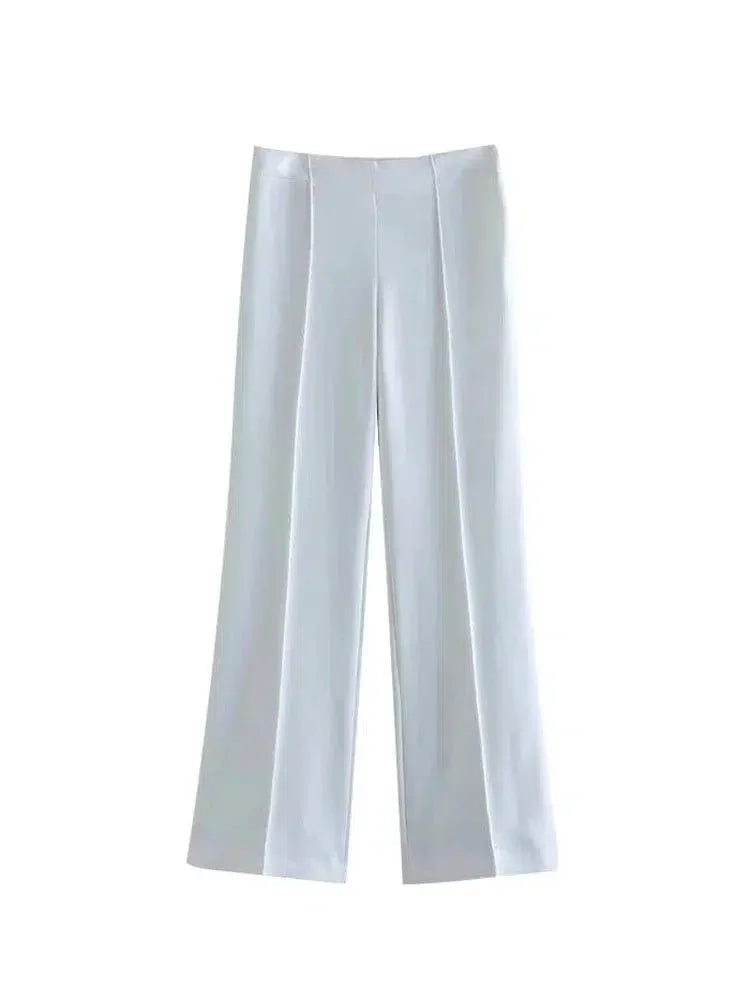 High Waist Wide Leg Trousers -Guocali