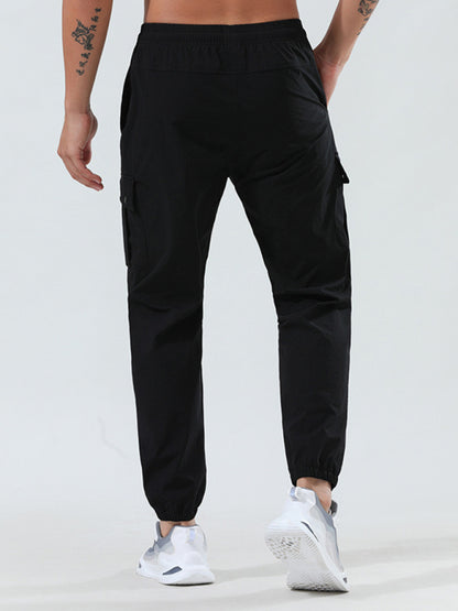 Sporty Men Cargo Pants – Mid Rise Quick-Drying