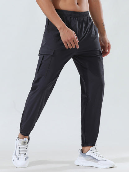 Sporty Men Cargo Pants – Mid Rise Quick-Drying