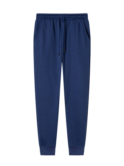 Casual Men's Joggers – Mid Rise Drawstring Fit