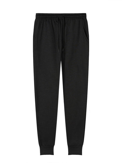 Casual Men's Joggers – Mid Rise Drawstring Fit