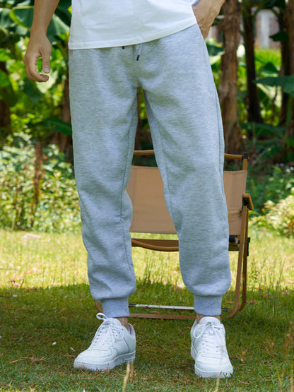 Casual Men's Joggers – Mid Rise Drawstring Fit