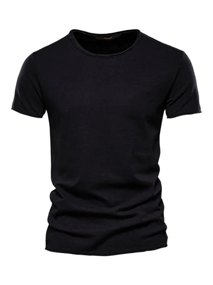 Men's Round-Neck Short-Sleeves T-Shirt – Lightweight - Red