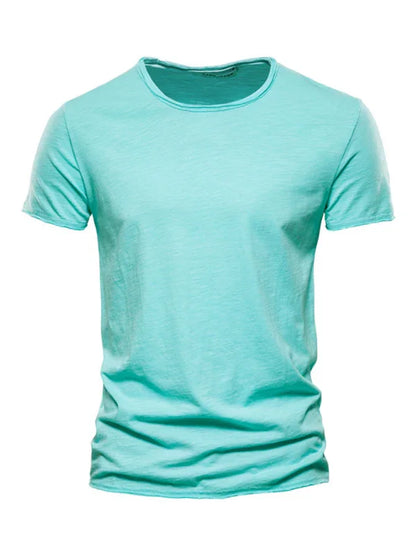 Men's Round-Neck Short-Sleeves T-Shirt – Lightweight - Red