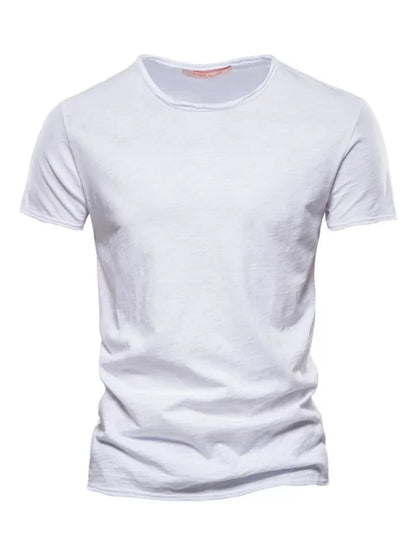 Men's Round-Neck Short-Sleeves T-Shirt – Lightweight - Red