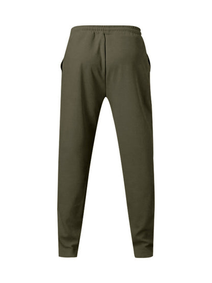 Sporty Men Trousers – Mid Rise Elastic Waist