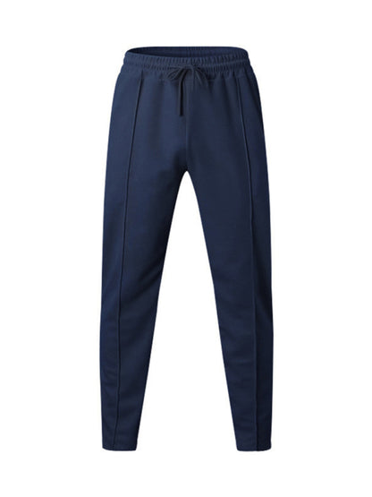 Sporty Men Trousers – Mid Rise Elastic Waist