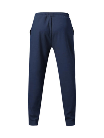 Sporty Men Trousers – Mid Rise Elastic Waist
