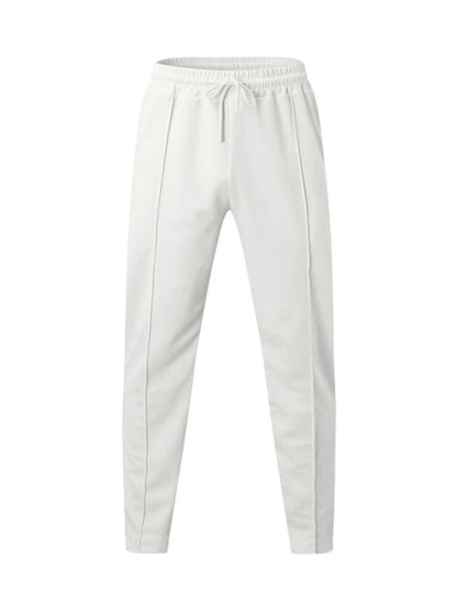 Sporty Men Trousers – Mid Rise Elastic Waist