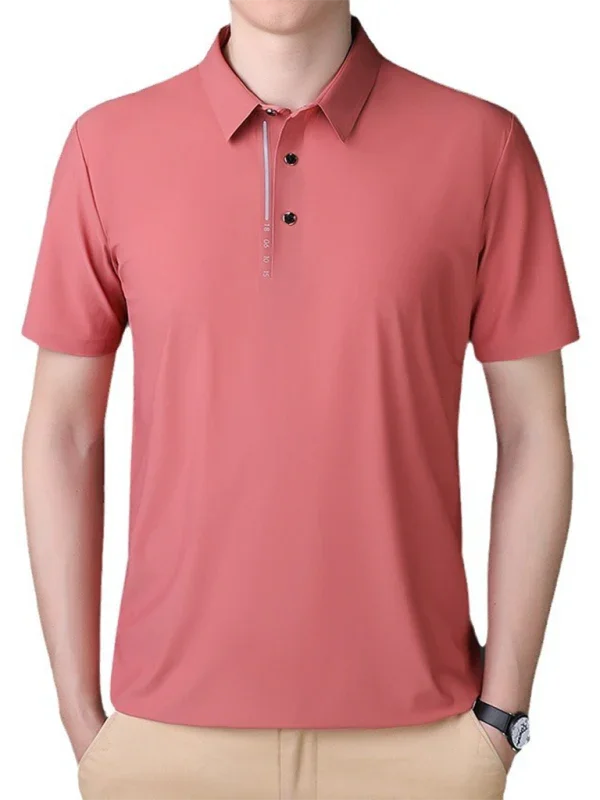 Men Short Sleeves Polo Shirt – Stretchable - Green, Black