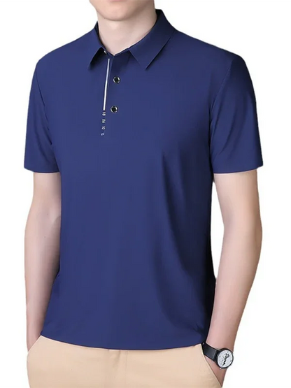 Men Short Sleeves Polo Shirt – Stretchable - Green, Black