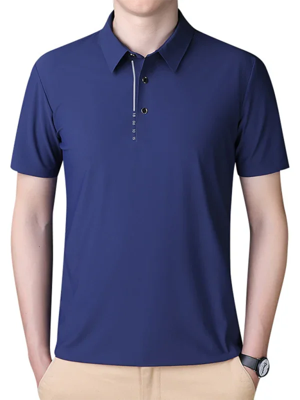 Men Short Sleeves Polo Shirt – Stretchable - Green, Black