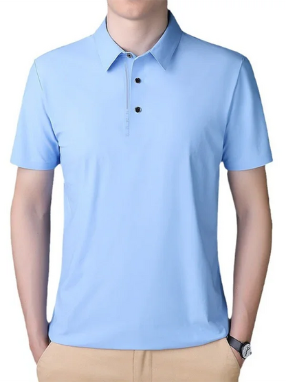 Men Short Sleeves Polo Shirt – Stretchable - Green, Black