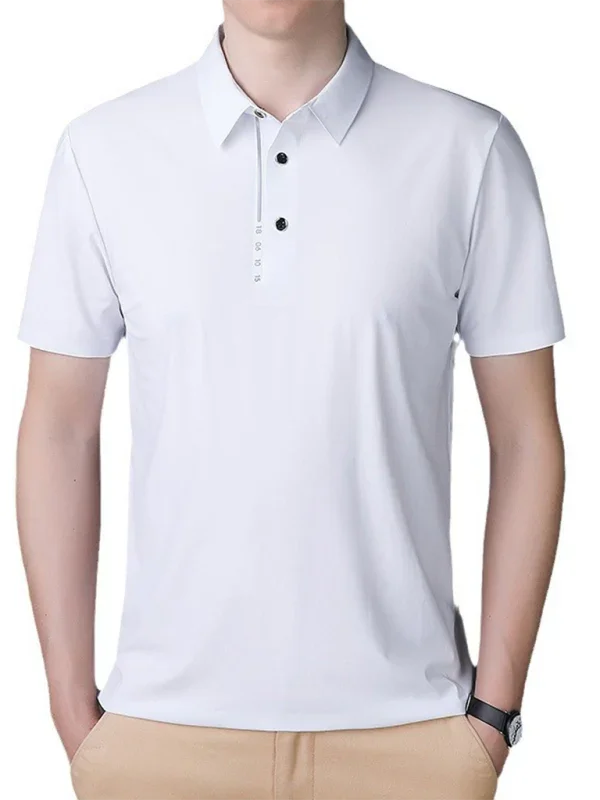 Men Short Sleeves Polo Shirt – Stretchable - Green, Black