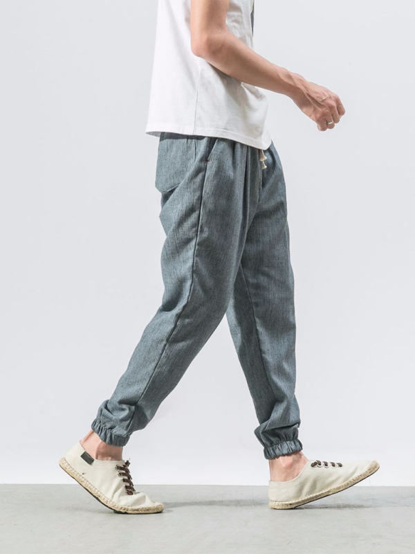 Casual Men Joggers – Mid Rise Drawstring