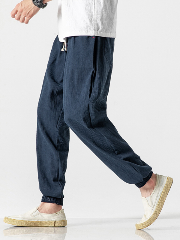 Casual Men Joggers – Mid Rise Drawstring