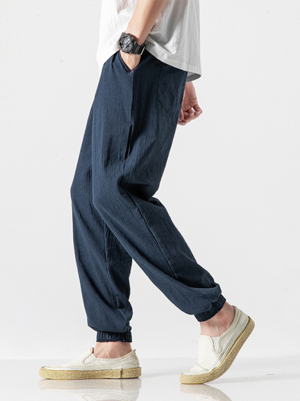 Casual Men Joggers – Mid Rise Drawstring