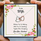 Infinity Hearts Pendant Necklace -Guocali