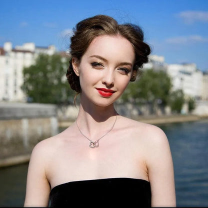 Infinity Hearts Pendant Necklace -Guocali