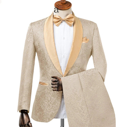 Italian Wedding 2-Piece Tuxedo Suit for Men - Tuxedo Suit - Guocali