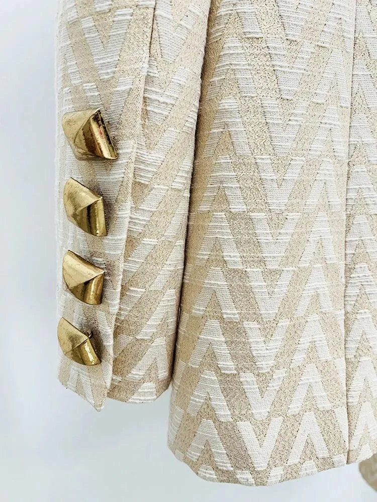 Jacquard Women Pant Suit - Trouser Suit -Guocali