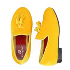 Kids Dress Tassel Loafers - Slip-On Flat Shoes