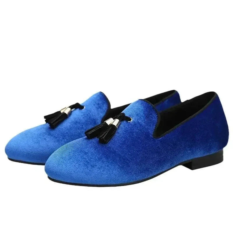 Kids Dress Tassel Slipper Loafers - Slip-On Formal Dress Shoes