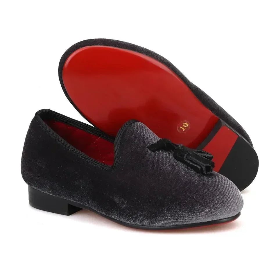 Kids' Loafer Shoes: Handmade Tassel Loafers -Guocali