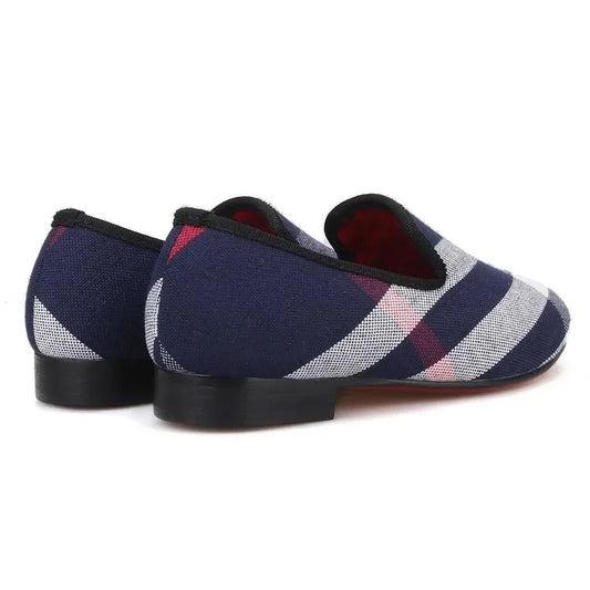 Kids Loafers Cherry Comfort: Matching Parent-Child Loafers - Red Cotton Insoles -Guocali