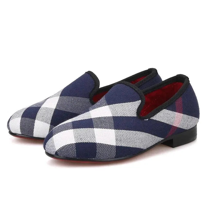 Kids Loafers Cherry Comfort: Matching Parent-Child Loafers - Red Cotton Insoles - Loafer Shoes - Guocali