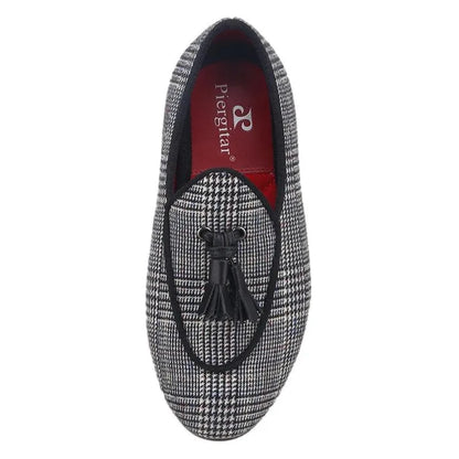 Kids Loafers Classic Charm: Plaid Tassel Loafer Shoes for Stylish Youngsters - Loafer Shoes - Guocali