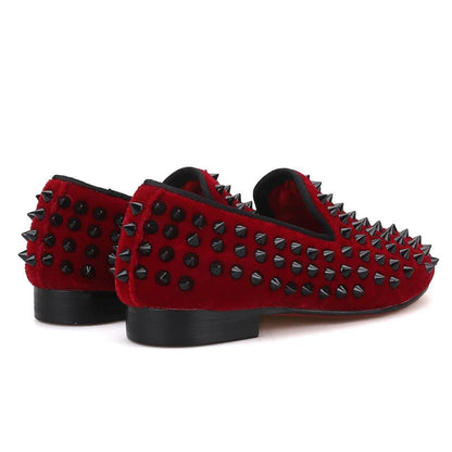 Kids Loafers Classic Style Kids Shoe Velvet Spikes Shoes-Loafer Shoes-GUOCALI