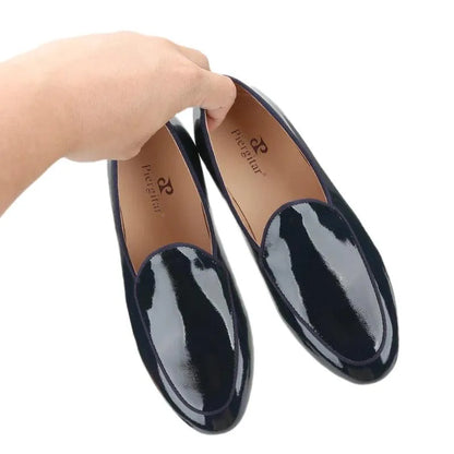 Kids Loafers Refined Elegance: Handmade Children's Patent Leather Loafer - Loafer Shoes - Guocali