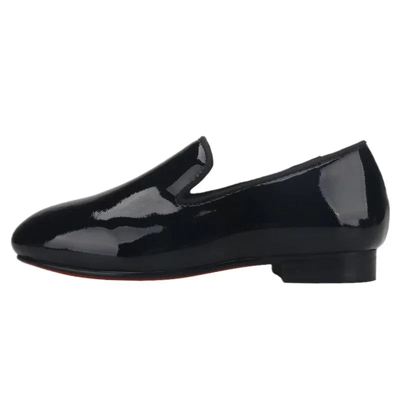 Kids Loafers Refined Elegance: Handmade Children's Patent Leather Loafer - Loafer Shoes - Guocali