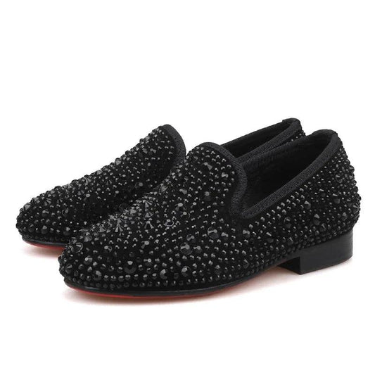Kids Loafers Rhinestone Loafers: Kids' Loafers Party & Casual Shoes-Loafer Shoes-GUOCALI