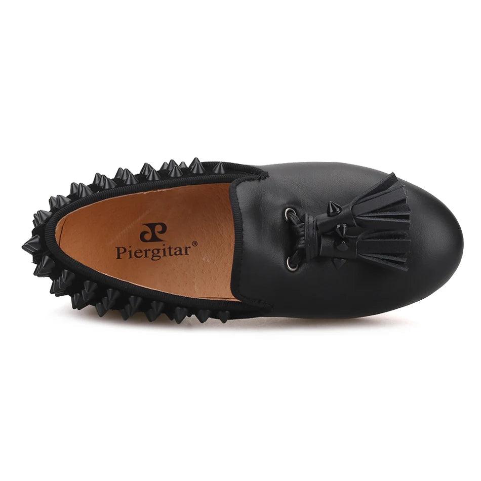 Kids Loafers Spike & Style: Kids' Loafer Shoes with Tassel Accents - Loafer Shoes - Guocali