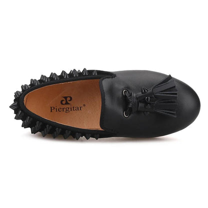 Kids Loafers Spike & Style: Kids' Loafer Shoes with Tassel Accents - Loafer Shoes - Guocali