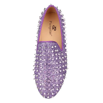 Kids Loafers Spiky Violet Delight: Trendy Loafers for Toddlers and Big Kids - Loafer Shoes - Guocali