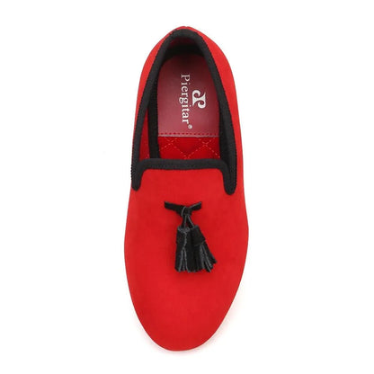 Kids Loafers Twinkle-Tassel: Parent-Child Velvet Loafers - Loafer Shoes - Guocali