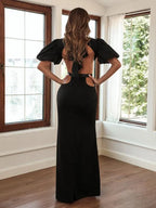 Ladies Puff Sleeve Party Dress