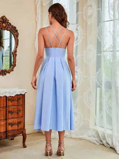 Ladies Strap Summer Dress -Guocali