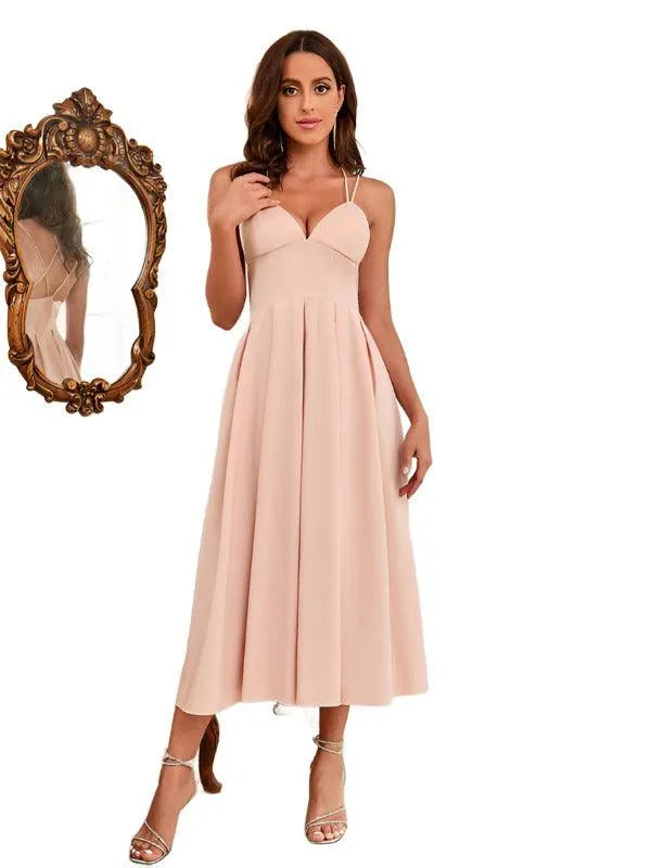 Ladies Strap Summer Dress -Guocali