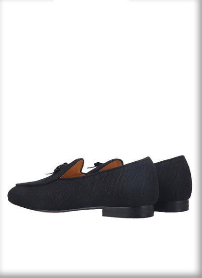 Leather Bow Tie Men Loafers - Men Shoes - Loafer Shoes - Guocali