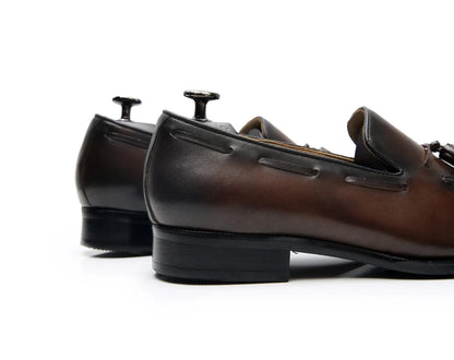 Men Tassel Dress Loafers - Slip-On Formal Dress Shoes