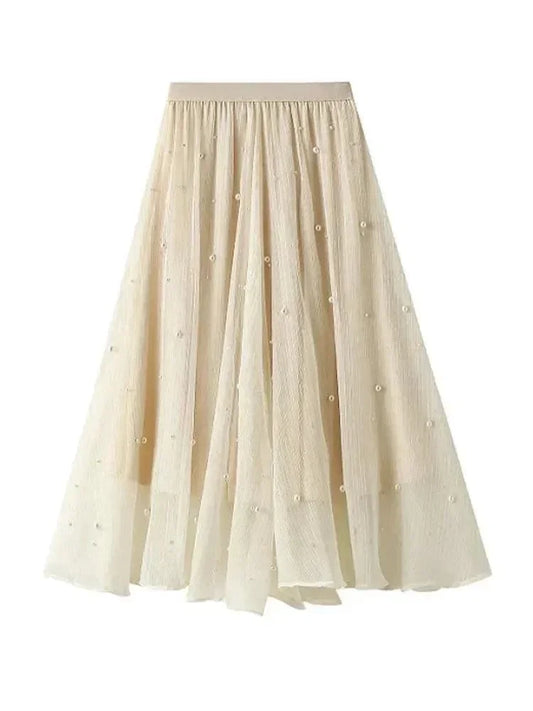 Long Skirt with Ruffle Edge -Guocali