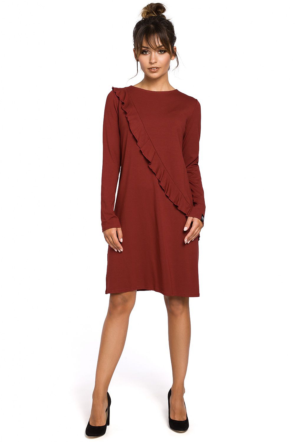 Long Sleeve Shirt Day Dress Everyday Style-Day Dress-GUOCALI