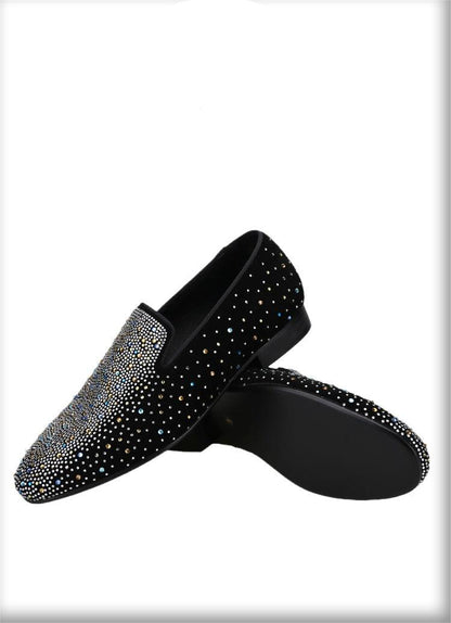 Luxurious Rhinestones Men Loafers - Men Shoes - Loafer Shoes - Guocali